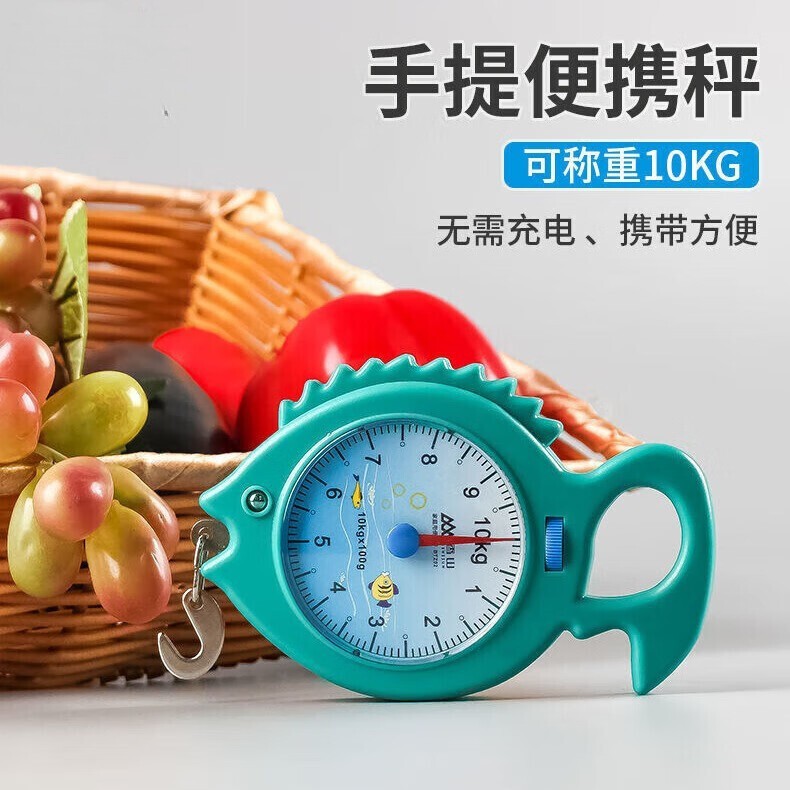 Preferred#Portable Spring Scale10kg Small household portable scale with hook for grocery shopping, l