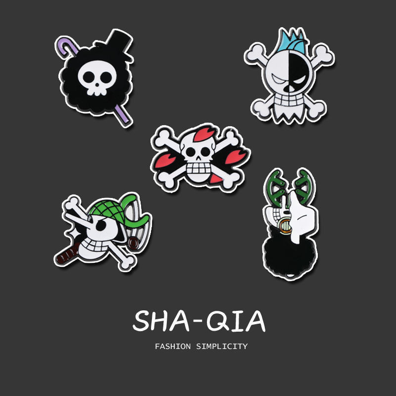 [Hàng có sẵn] One Piece One Piece Cờ Thổ Cẩm Huy Chương Phù Hợp Với Học Sinh Hoạt Hình Nhật Bản Huy 