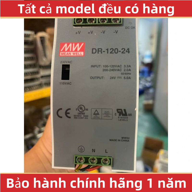 Nguồn Meanwell  DR-120-24V DR:5A - Hàng Tháo Máy