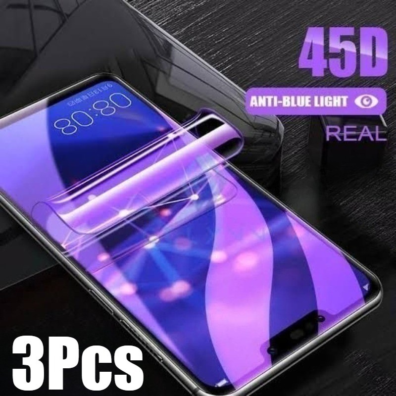 3 Bộ Phim Hydrogel Mềm Chống Ánh Sáng Xanh Cho Xiaomi Poco C3 C31 C40 C51 C61 C75 C8 C85 12 12T Lite