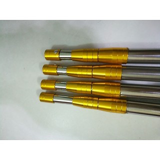 Cán Vợt Inox Mạ vàng Vớt Cá