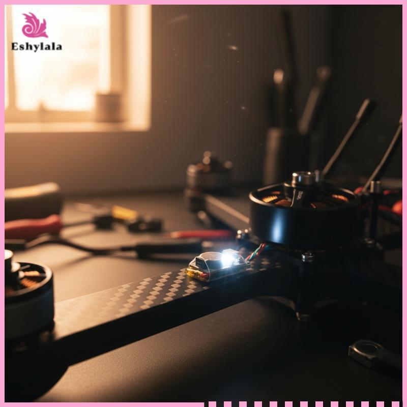 Eshylala JHEMCU JHE42B JHE20B 110DB Loud Buzzer Traer có đèn LED cho FPV Racing Lost Finder Night Fl