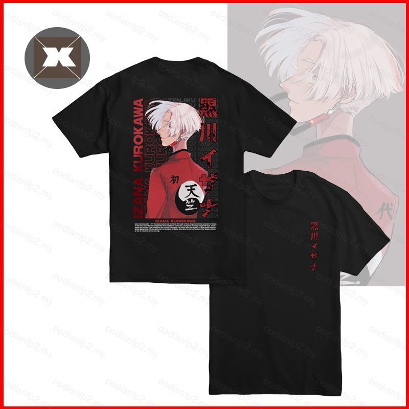 PDF2 Tokyo Revengers - Izana Kurokawa Áo Thun Nữ Tay Ngắn Anime Unisex Áo Thể Thao Thường Ngày Áo Th