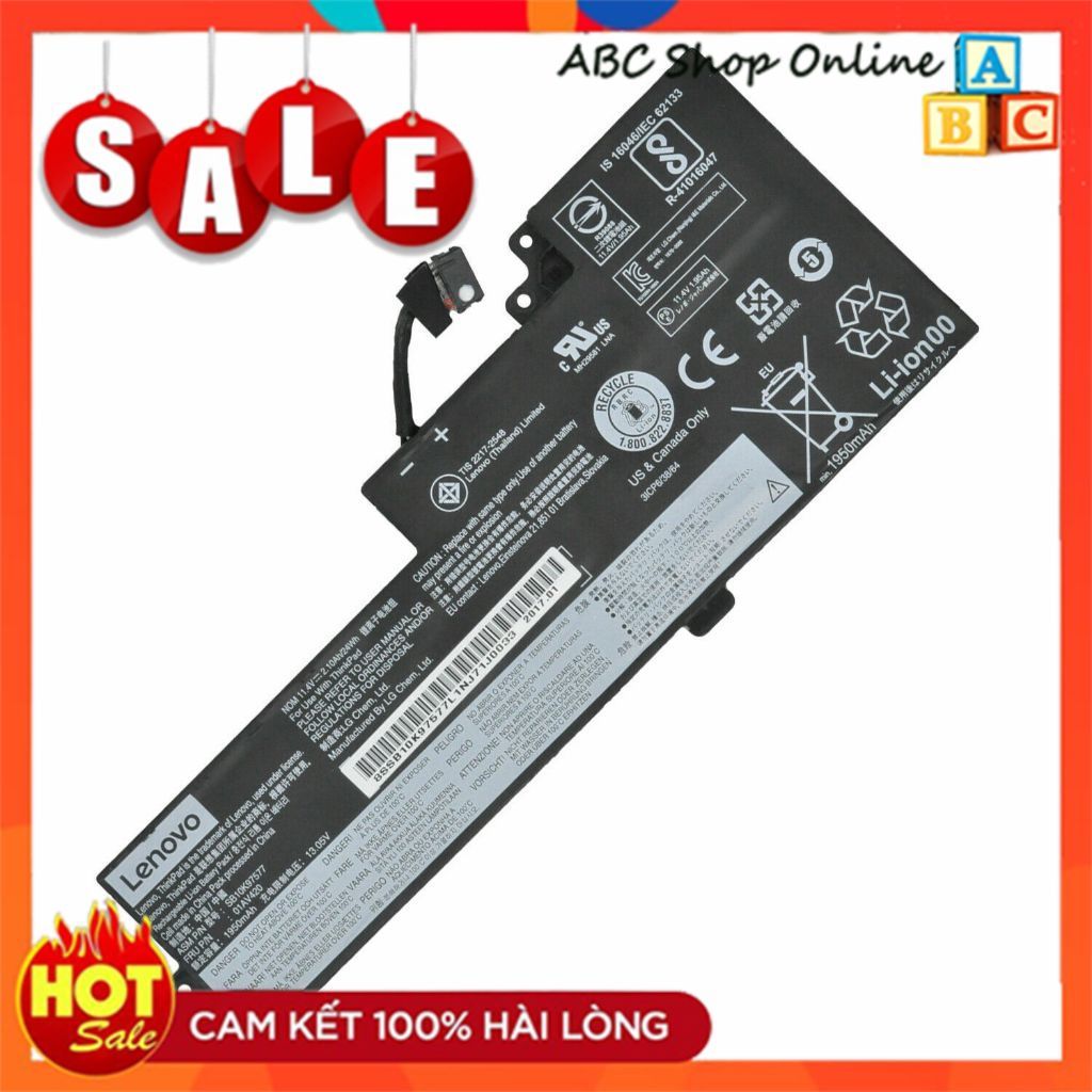 Pin Lenovo ThinkPad T470 T480 01AV421 01AV419 01AV489