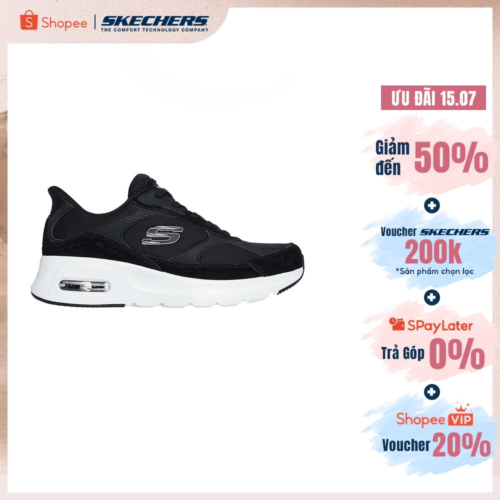 [ĐỘC QUYỀN ONLINE] Giày Thể Thao Nam Skechers Slip-Ins Sport Skech-Air Court Zevair-233096-BKW Memor