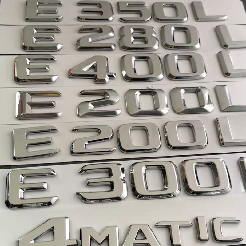 Mercedes-Benz E-Class Letter Label E200 E260 E300L Thân sau sửa đổi 4MATIC Bắc Kinh Mercedes @ -