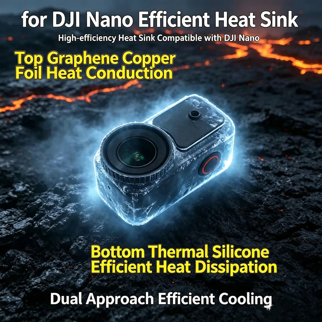 Thích hợp cho DJI Nano Tản Nhiệt Ngoài Trời Máy Chống Vành Hiệu Quả Cao Tản Nhiệt Phụ Kiện Video Gra