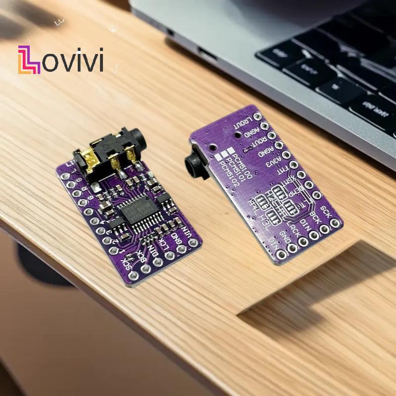 [Lovivivi] Giao diện PCM5102A Bộ giải mã DAC I2S GY-PCM5102 Mô-đun máy nghe nhạc I2S cho bảng định d