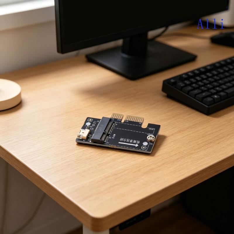 Alli M 2 Sang PCIE Bộ Chuyển Đổi Thẻ Wifi Cho AX210 AX200 Máy Tính Để Bàn Mini Bộ Chuyển Đổi Ban Kim