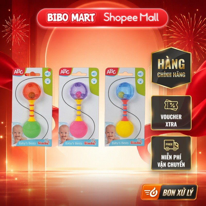 Đồ Chơi Lục Lạc Màu Sắc Cho Bé ABC Chất Liệu Nhựa An Toàn Kiểu Dáng Nhỏ Gọn Xinh Xắn - Bibo Mart
