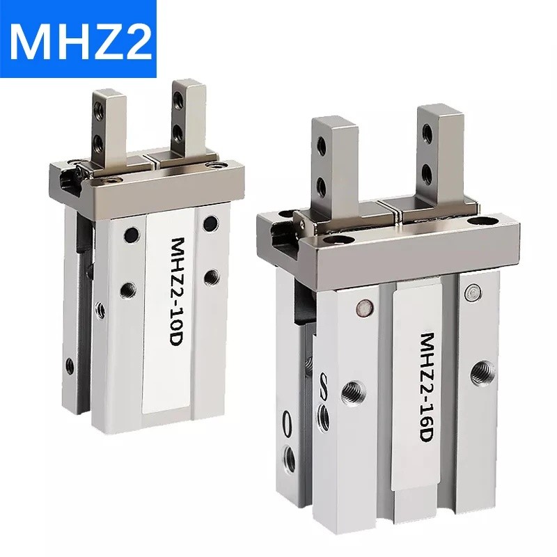 MHZ2 MHZL2 Khí nén 2 ngón tay Air Gripper Xi lanh MHZ2-10D MHZ2-16D 6D 20D 25D 32D 40D S C Kẹp nhôm 