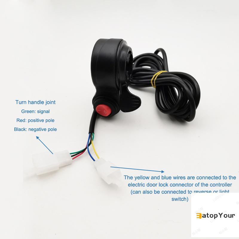EopYour Vôn kế kỹ thuật số Phạm vi rộng 12V đến 84V Dành cho EBike và xe tay ga với giá đỡ 22mm và m