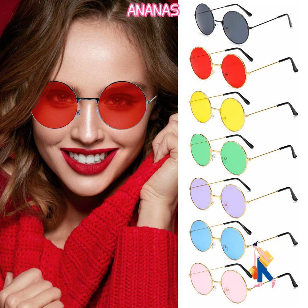 Kính râm tròn ANANAS Retro Hippie Party Eyewear
