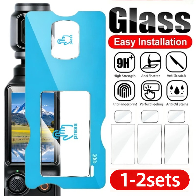1-2 Bộ Dành Cho DJI Osmo Pocket2 Pocket3/4 Kính Cường Lực Cho DJI Osmo Pocket 2 3 4 HD Kính camera M