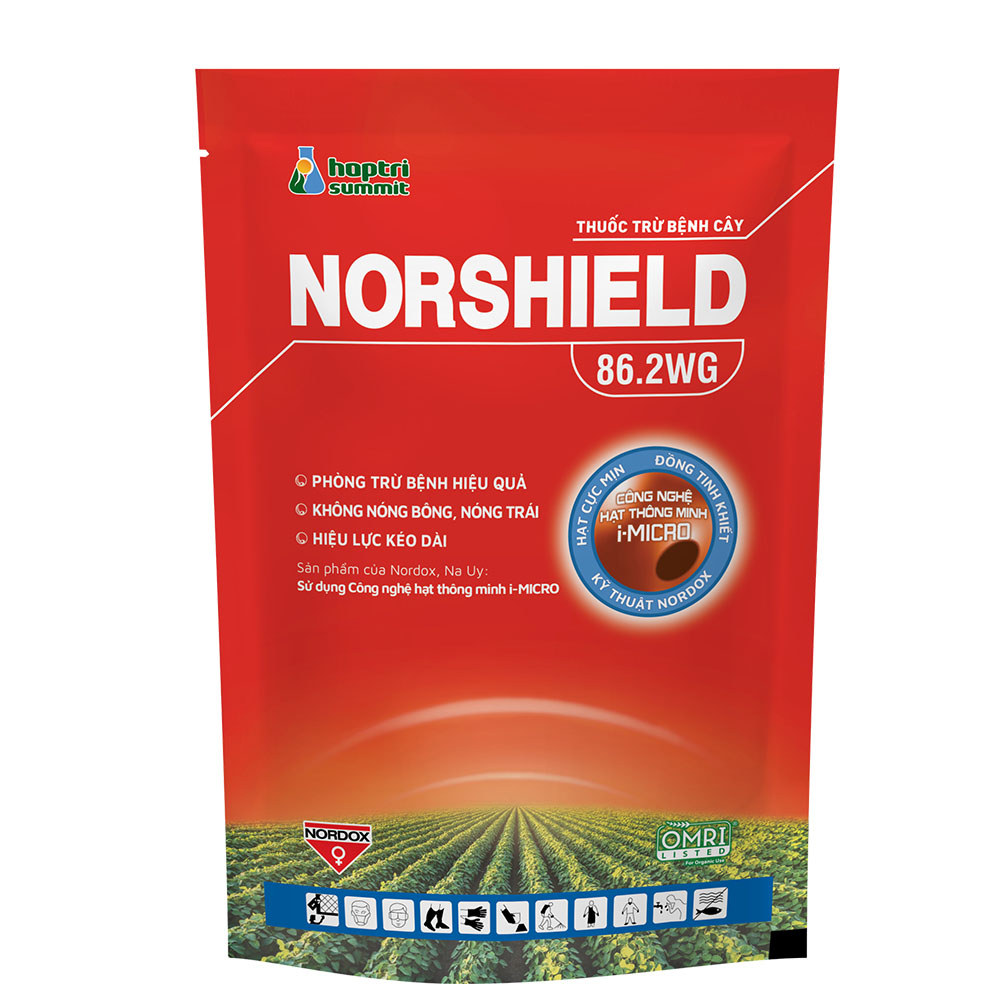 Trừ nấm bệnh cháy lá vàng lá NORSHIELD 86.2WG (gói 50g) - NHẬP KHẨU TỪ NAUY Cuprous Oxide - đồng đỏ 