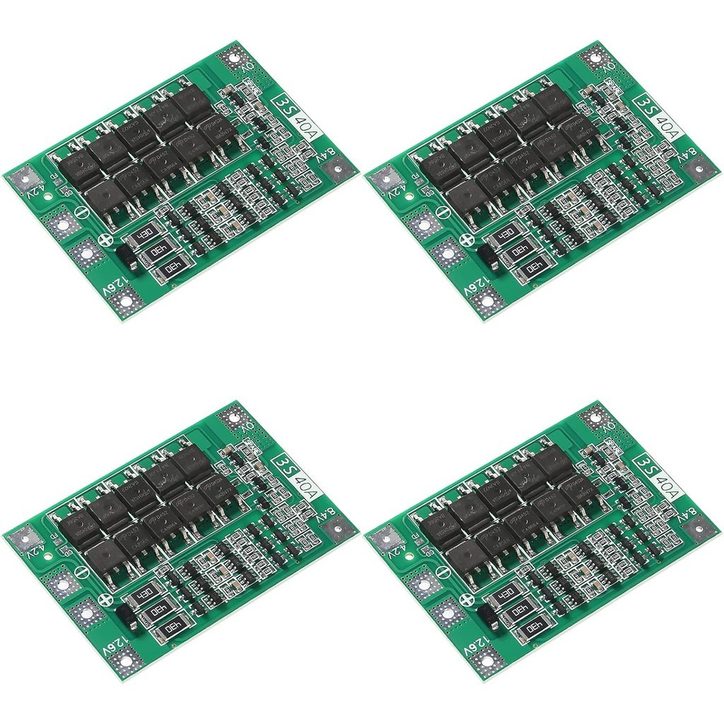 4 3S 40A BMS 11.1V 12V 12.6V 18650 Bảng Bảo Vệ Pin Lithium Với Cân Bằng Li-ion Sạc Pin Lithium PCB B
