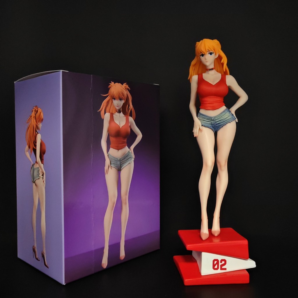 Lumen Asuka Langley Mùa Hè Asuka Cô Gái Xinh Đẹp Anime Hình Mẫu Đồ Trang Trí