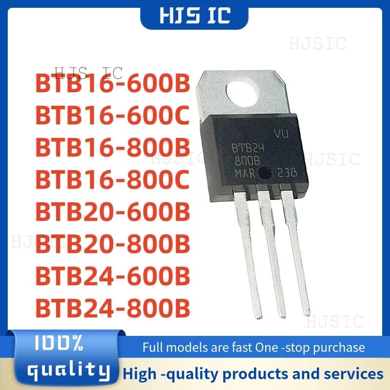 5 CÁI BTB16-600B BTB16-600C BTB16-800B BTB16-800C BTB20-600B BTB20-800B BTB24-600B BTB24-800B TO-220