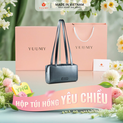 Bộ hộp quà YUUMY (Túi xách nữ YUUMY YTX81 + Hộp quà YHQ2 + Túi giấy YTG2 + Túi rút BVR3838 + Thiệp cảm ơn YBT1)