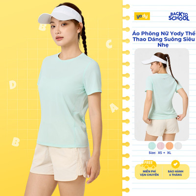 Áo Phông Nữ Yody Thể Thao Dáng Suông Siêu Nhẹ WATS26S015