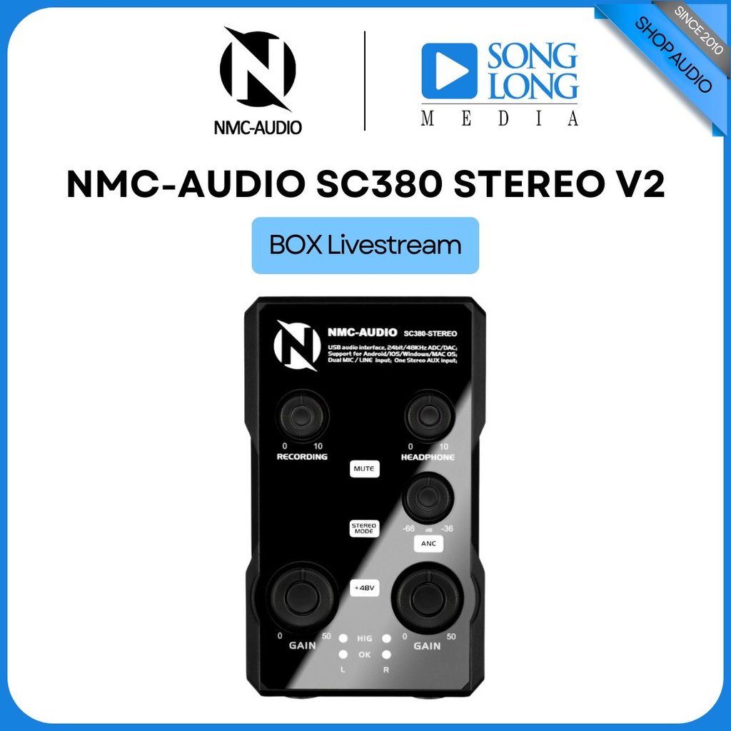 Box Livestream NMC-AUDIO SC380 STEREO Version 2 -  Hàng Chính Hãng - Songlongmedia
