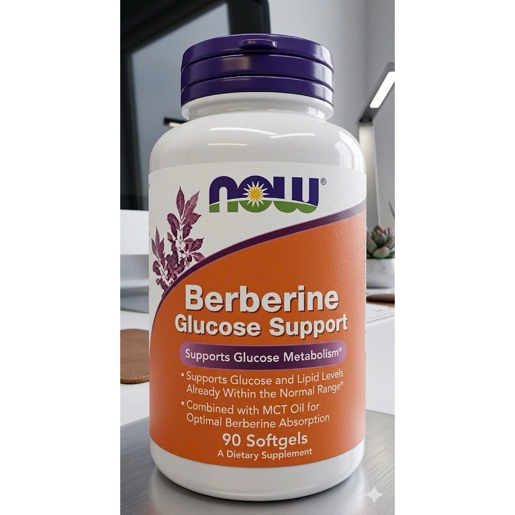 Viên hỗ trợ rối loạn chuyển hóa Berberine Now (90 viên) kiểm soát đường huyết, cholesterol