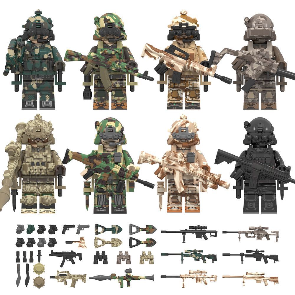 Bộ mô hình nhỏ khối xây dựng Delta Force - Lính lực lượng đặc biệt, Đồ chơi mô hình sưu tập giáo dục