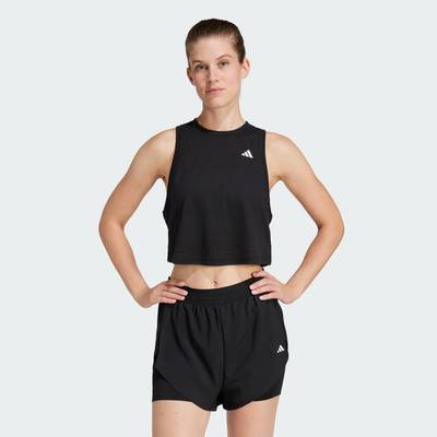 adidas Gym & Training Áo Tank Top Tập Luyện Dáng Boxy Train Essentials Nữ Đen JF1025