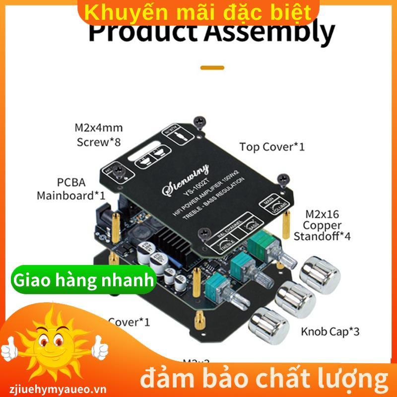 -1002T 200W Mini Bluetooth 2.0 Bộ khuếch đại âm thanh 100W + 100W Hi-Fi Stereo Power Amp AUX Có thể 
