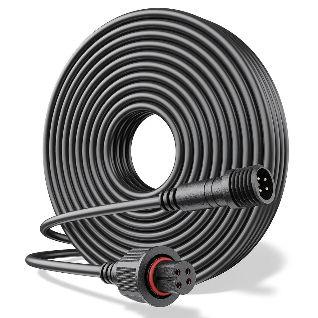 Cáp Nối Dài 10Ft Cho Đèn Điểm Ngoài Trời Govee, Dây Nối Dài Chống Thấm Nước IP67 Tương Thích Với Gov