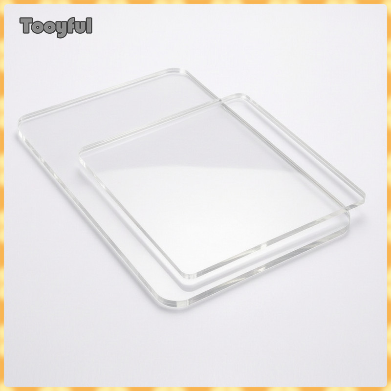 Đế dụng cụ đất sét Acrylic trong suốt DIY Tấm cán đất sét dày 10cm x 10cm x 4mm
