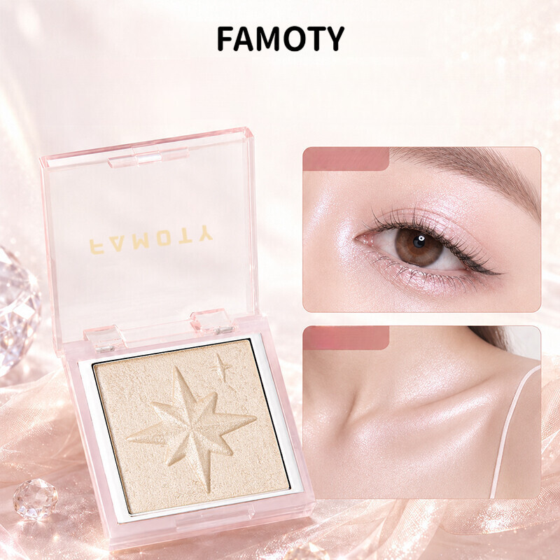 ◈ ❈✨FAMOTY Highlight Powder Water Glow Brightening Fine Flash Đường viền ba chiều
