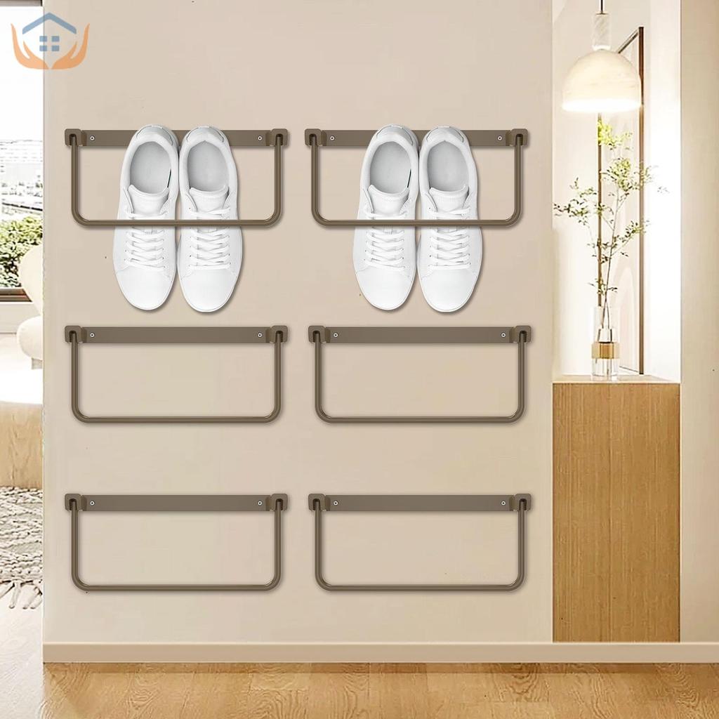 2 Cái / 4 Giá Để Giày RV Có Thể Gập Lại Giá Đỡ Giày Treo Tường Tiết Kiệm Không Gian Người Cắm Trại T