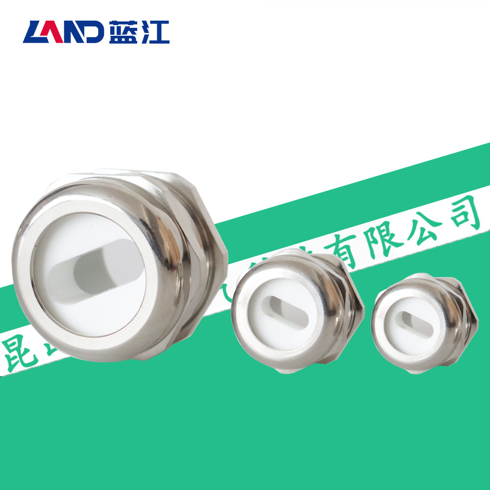 Cáp phẳng Lanjiang LAND Khớp chống nước bằng kim loại IP68 với lỗ phẳng nhiệt đới Đồng mạ niken Gran