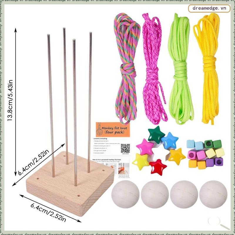 [dreamedge] Bộ bóng DIY Handmade Paracord Craft Rope-Knot Kit, -Paracord, Parachute Cord Monkey Fist
