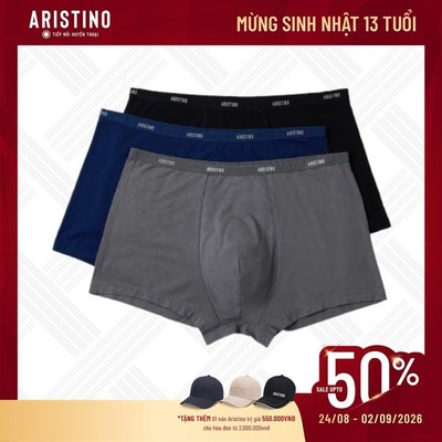 Quần lót nam Aristino dáng sịp đùi chất liệu mềm mại, khả năng thấm hút vượt trội - ABX1608
