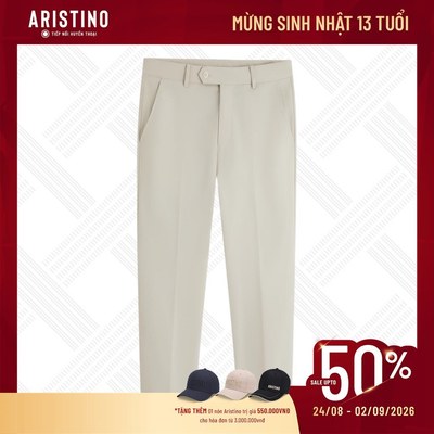 Quần âu nam cao cấp ARISTINO, dáng slim fit ôm nhẹ, chất liệu mềm mại, chống thấm nước tốt ATR0360S3
