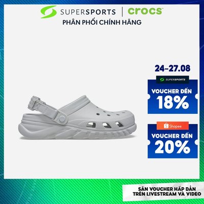 Giày Clog Unisex Crocs Duet Max Ii - Xám - 208776-1YO ADS10 LS400