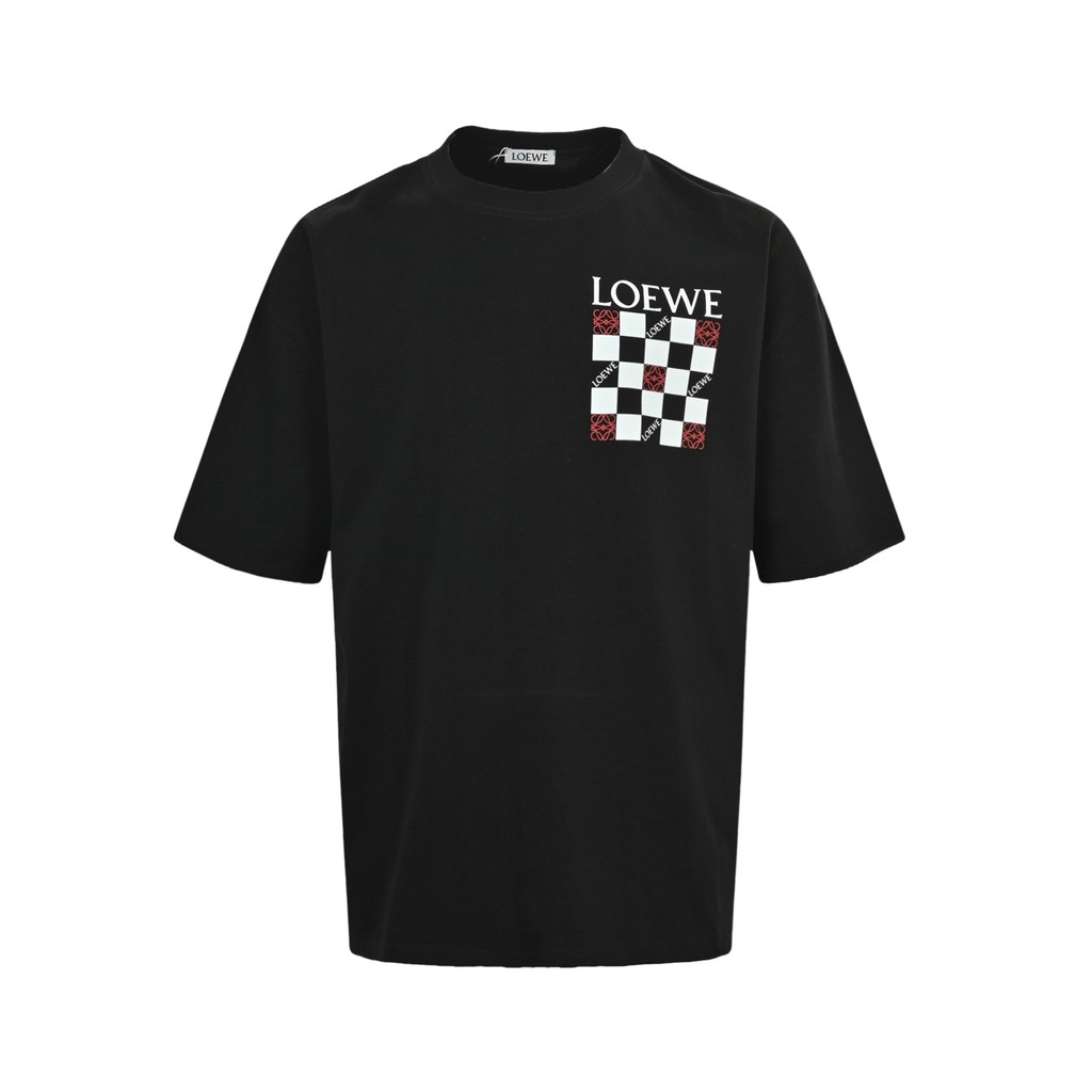 LOEWE LOEWE Áo thun ngắn tay mùa hè Kích thước lớn Phong cách cổ điển Đồng bộ hóa Áo thun mùa thu 20