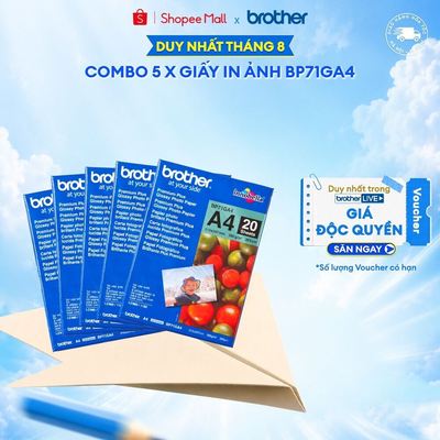 Combo 3,5,7 giấy in ảnh A4 Brother BP71GA4