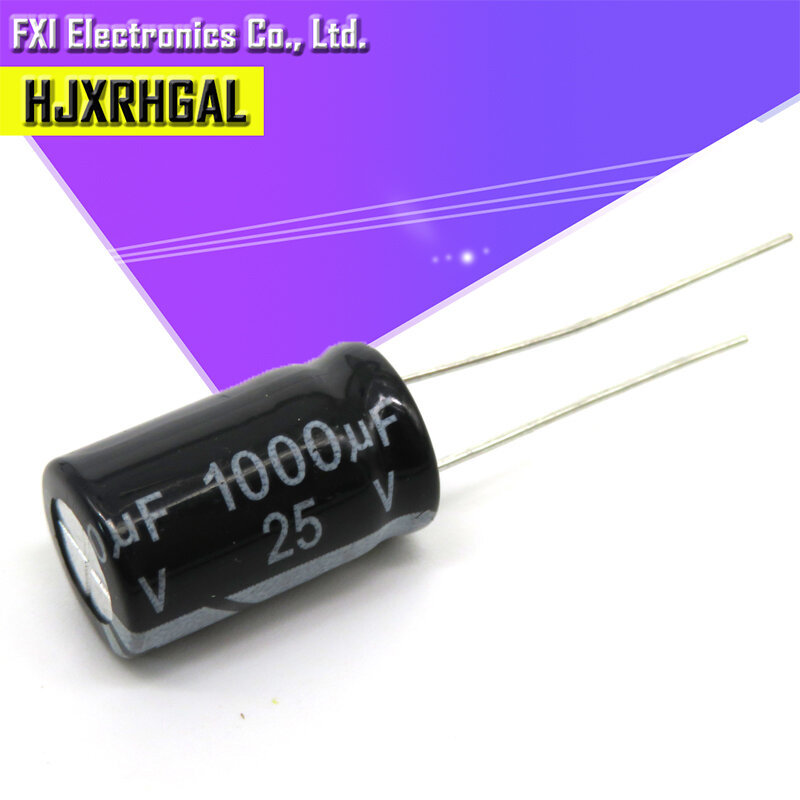 20 Chiếc 25V1000UF 10 * 17mm 1000UF 25V 17 * 10 Tụ Điện Phân Mới