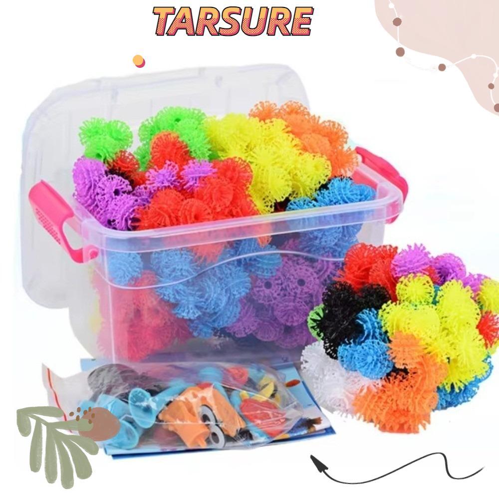 TARSURR Thorn Balls, DIY Lắp ráp Đồ chơi bóng dính linh hoạt, Đồ chơi xây dựng sáng tạo DIY Puffer B