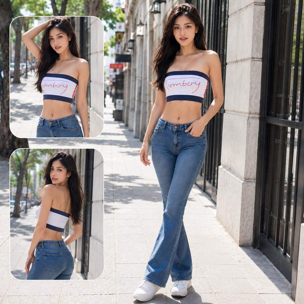 Tomboy Style Crop Top Sporty Girl Dễ dàng phù hợp với mọi phong cách