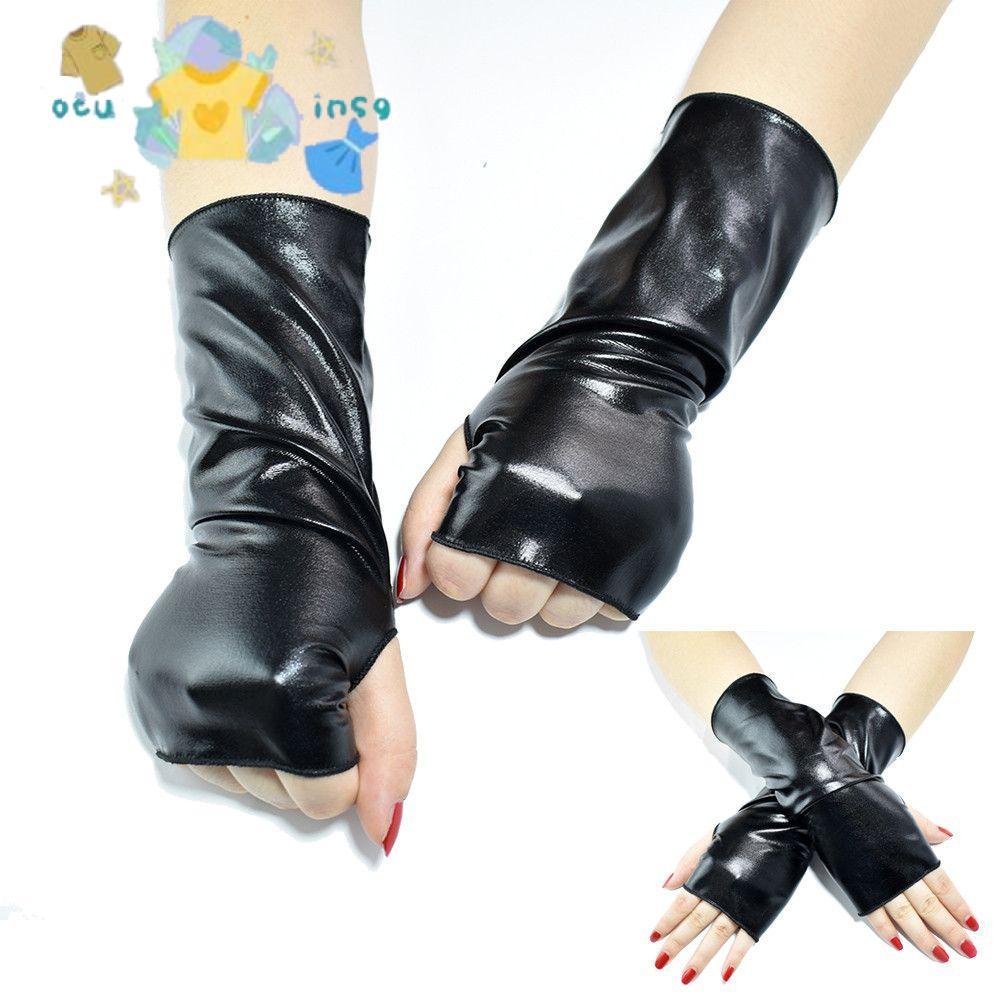OTUNSG Găng Tay Đen Gothic Punk Hip-Hop Dance Gothic Dress Up