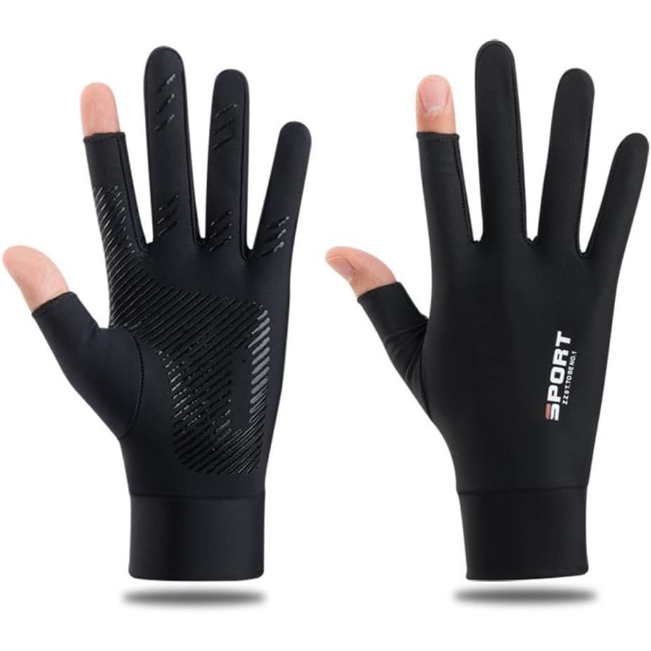 Shkalacar Sun Protection Uv Gloves for Men Women, Touchscreen Sun Gloves Lightweight Cycling Gloves 