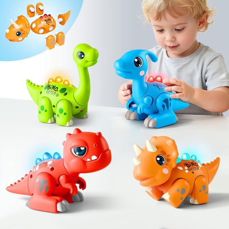 IPlay, ILearn Đồ chơi khủng long lắp ráp cho trẻ mới biết đi, Đồ chơi STEM xây dựng khủng long cho t
