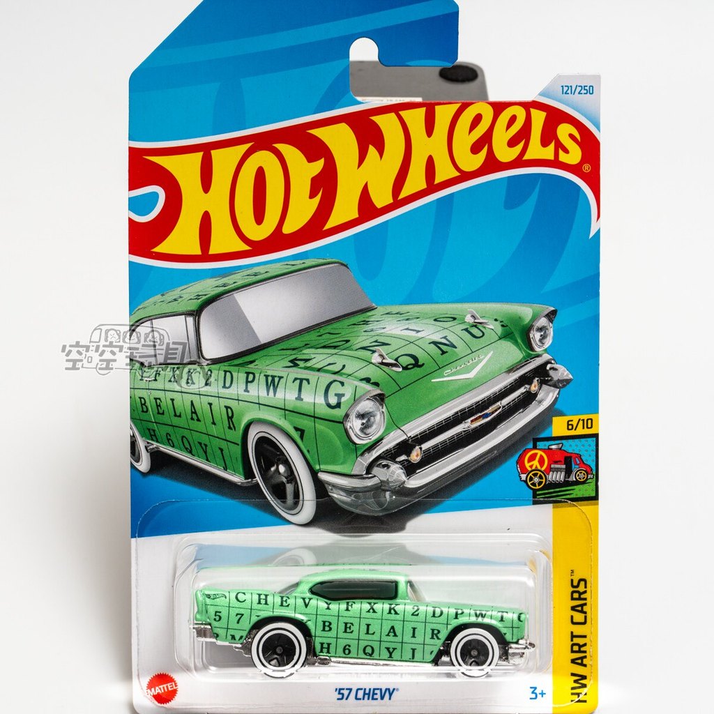 Hot Wheels 121 # '57 CHEVY Hot Wheels Xe mô hình kim loại mô hình xe ô tô