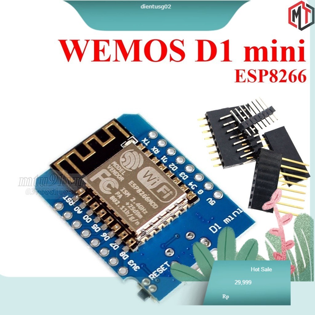 044 WeMos D1 Mini ESP8266  NodeMCU - Mạch phát triển IoT