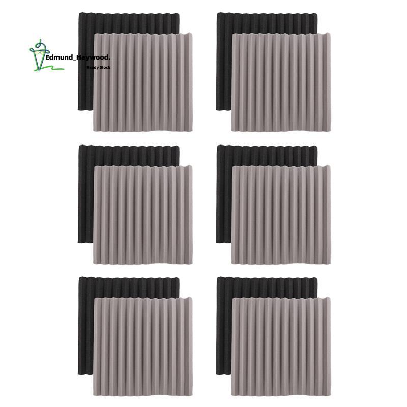 12 Chiếc Acoustic Foam Board, Studio Wedge Tile, Acoustic Foam Cách Âm Pyramid Studio Treatment Wall
