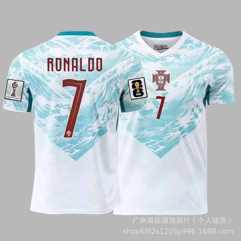 Áo bóng đá ngắn tay sân khách đội tuyển quốc gia Bồ Đào Nha 2026, số 7 Cristiano Ronaldo & Joao Feli